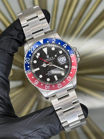 Rolex GMT-Master Black Dial on Jubilee 1675
