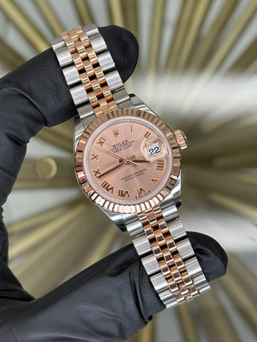 Rolex Datejust Lady Rose Roman Dial on Jubilee 279171 2023 Card