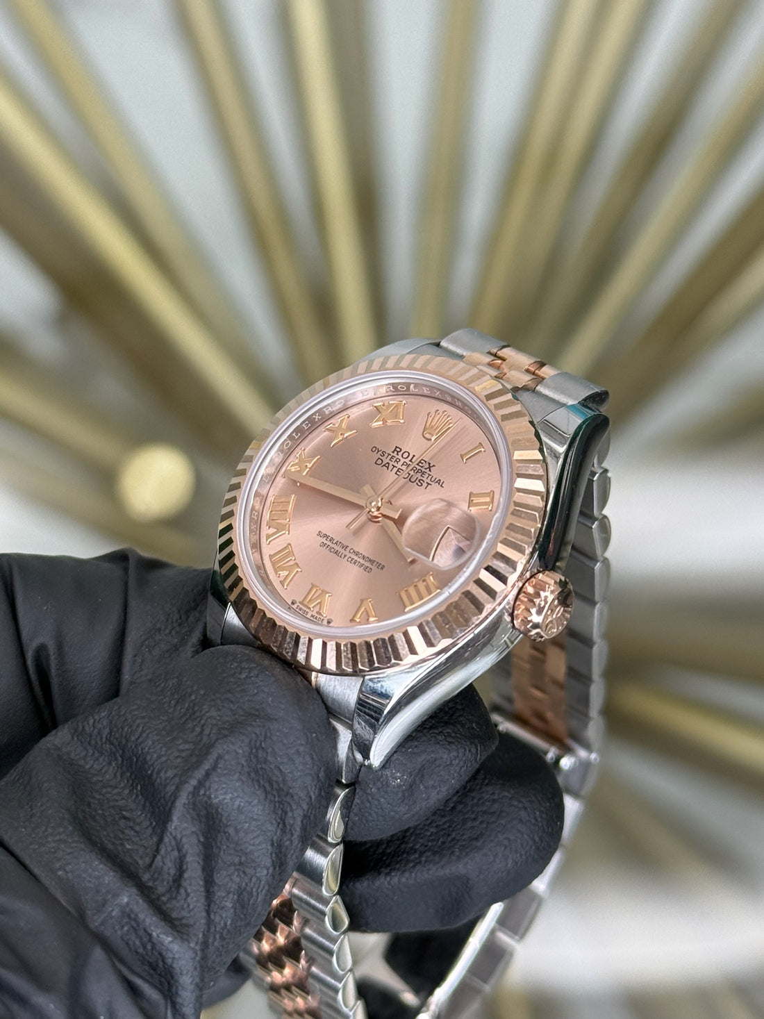 Rolex Datejust Lady Rose Roman Dial on Jubilee 279171 2023 Card