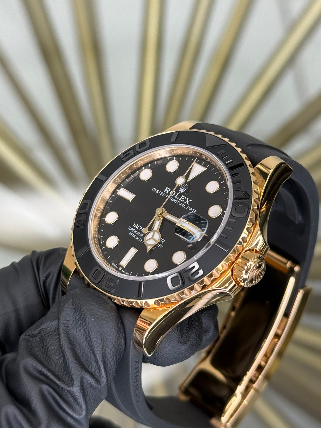 Rolex Yacht-Master 42 Black Dial on Oysterflex 226658 2023 Card