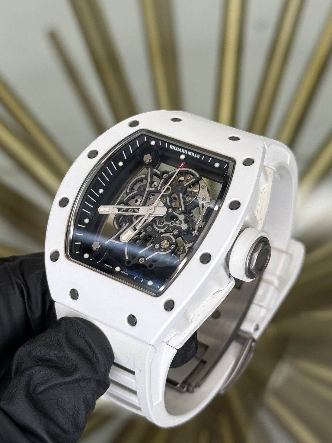 Richard Mille Rm055 Bubba Watson Skeleton Dial on Strap RM055 2017 Complete