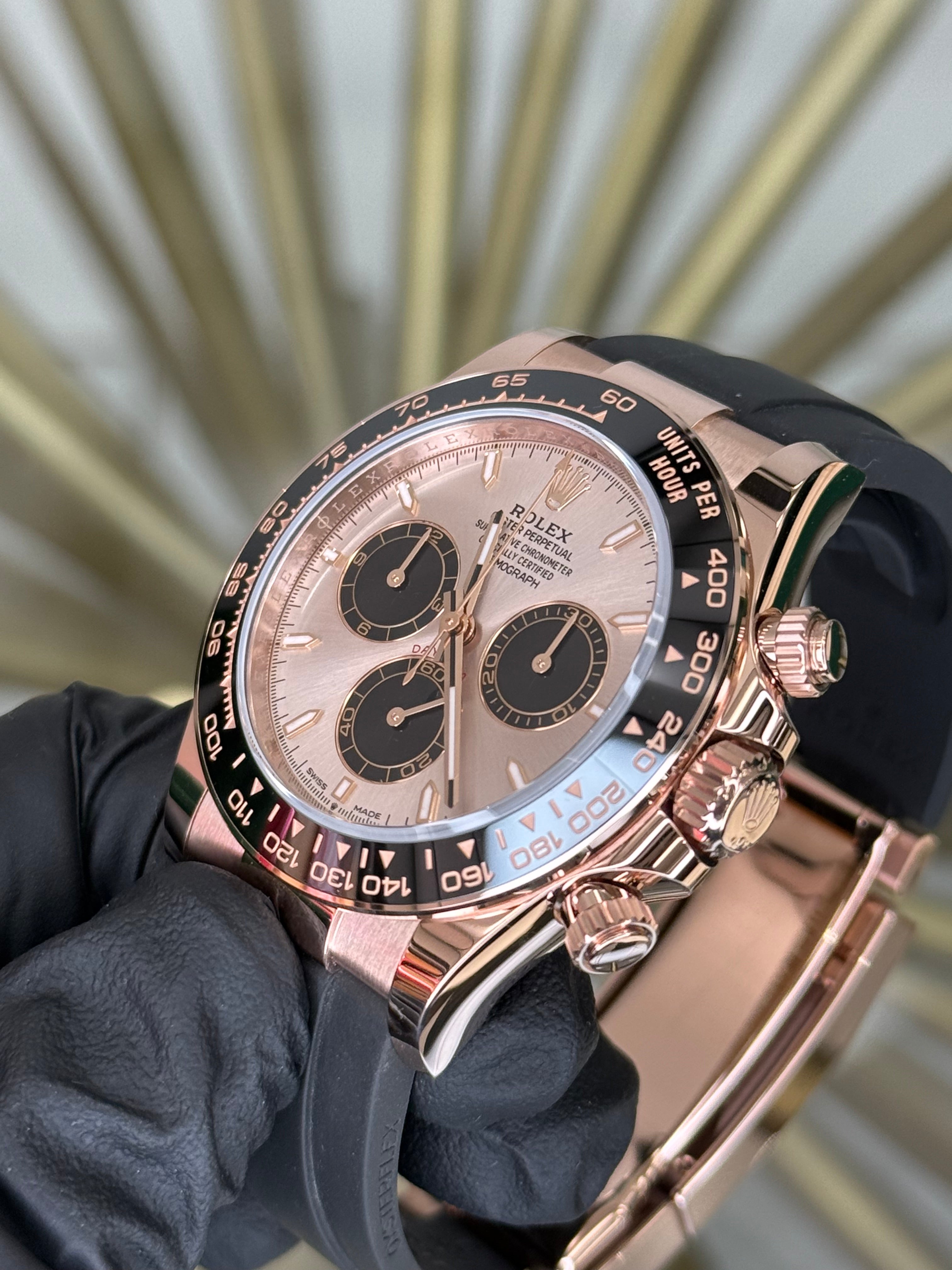 プラステ Rolex Daytona Cosmograph Daytona Black Bezel - Sundust And Black