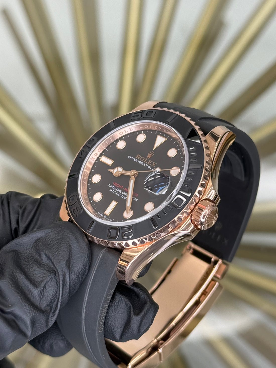 Rolex Yacht-Master Black Dial on Oysterflex 126655 2020 Card