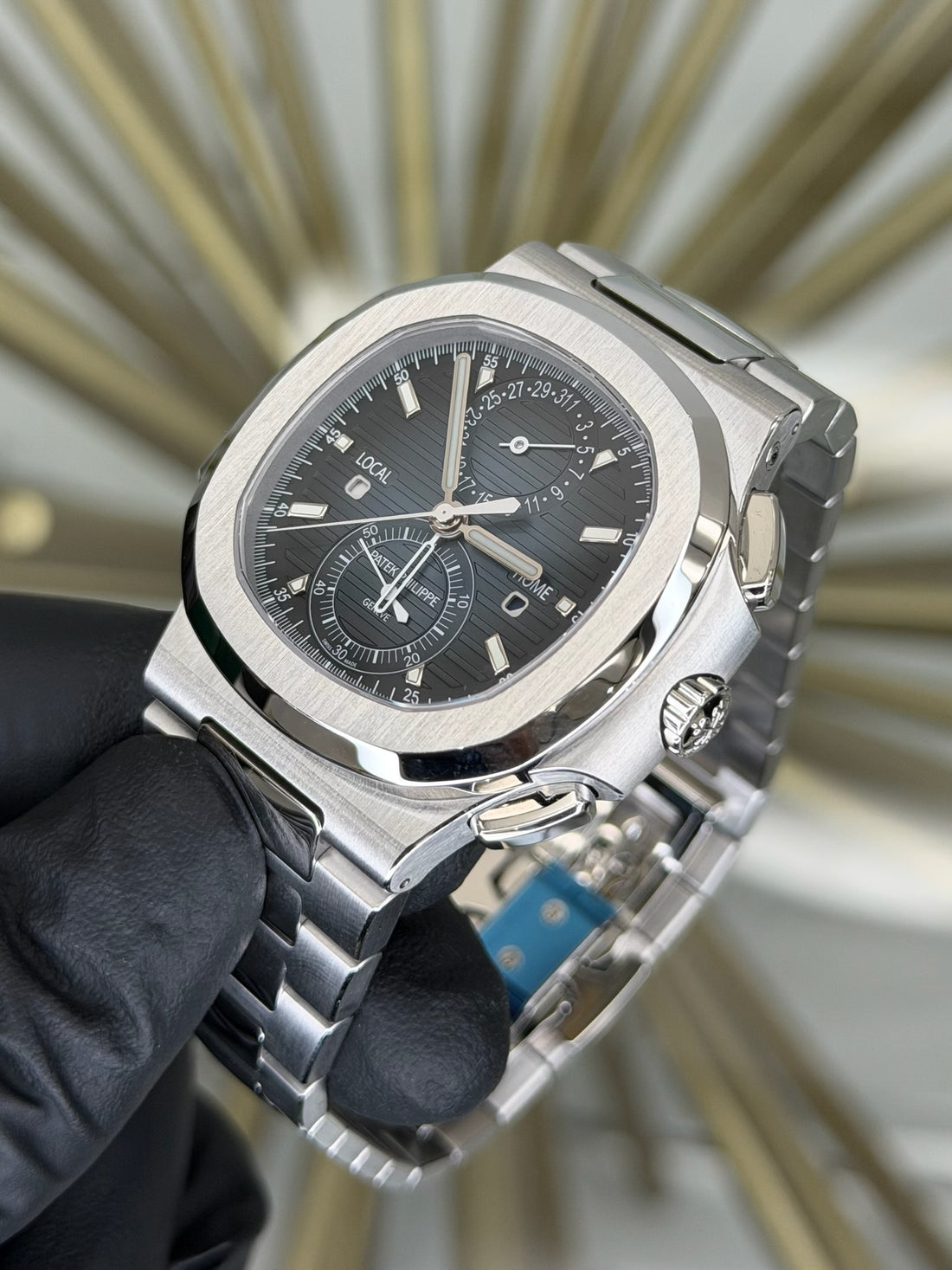 Patek Philippe Nautilus Blue Black-Gradient Rim Dial on Bracelet 5990/1A-011 2025 Complete