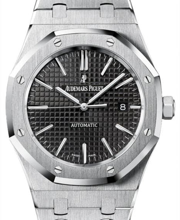 Audemars Piguet Royal Oak Selfwinding Black Dial on Bracelet 15400ST.OO.1220ST.01 2017 Complete