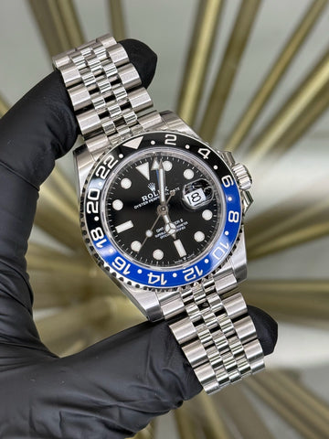 Rolex GMT-Master II Batgirl Black Dial on Jubilee 126710BLNR 2021 Complete