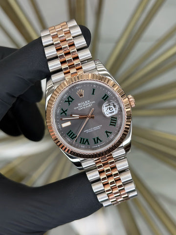 Rolex Datejust 41 Wimbledon Dial on Jubilee 126331 2022 Complete
