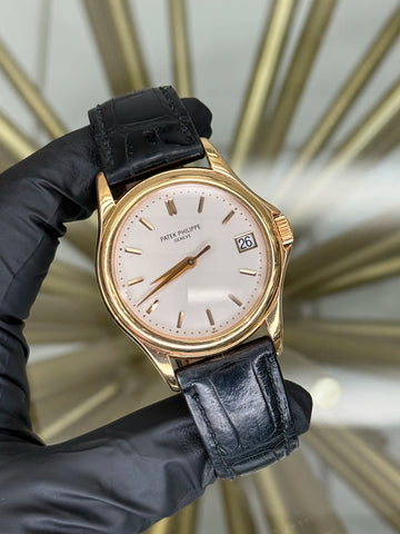 Patek Philippe Calatrava White Dial on Strap 5127J