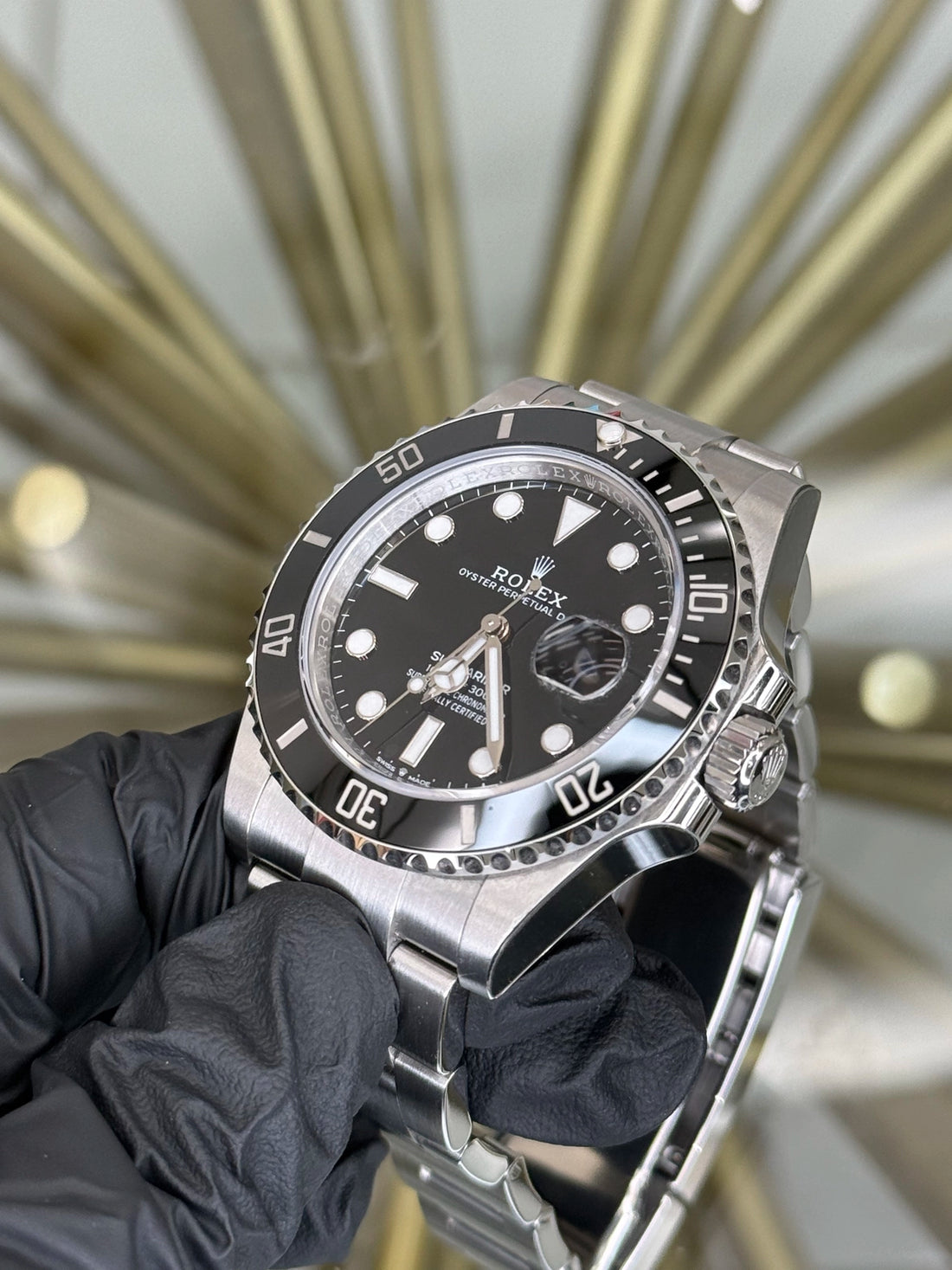 Rolex Submariner Black Dial on Oyster 126610LN 2025 Card