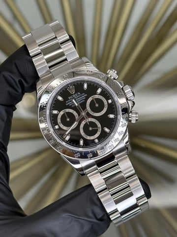 Rolex Daytona Black Dial on Oyster 116520