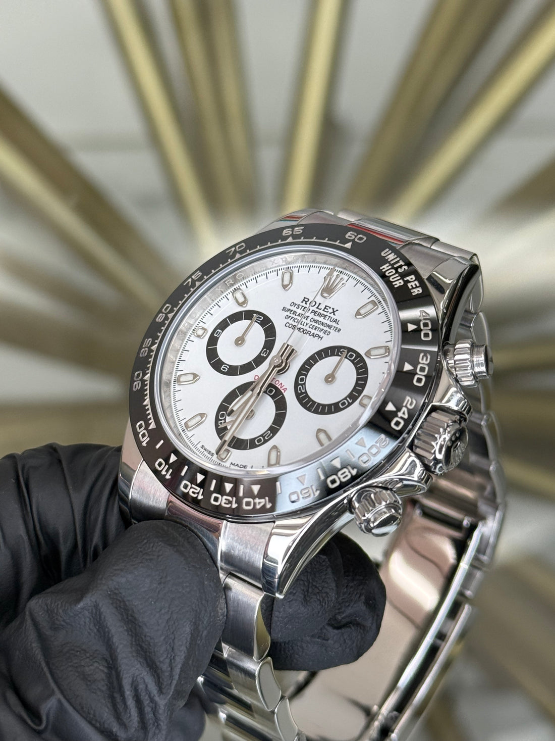 Rolex Daytona "Panda" White Dial on Oyster 116500LN 2017 Card