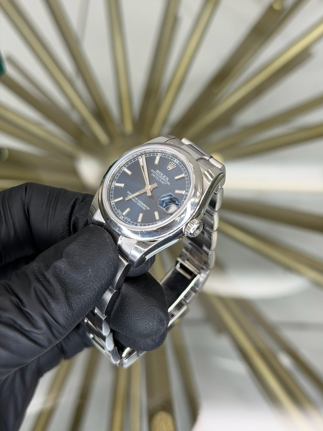 Rolex Datejust 31 Blue Index Dial on Oyster 178240 2018 Complete