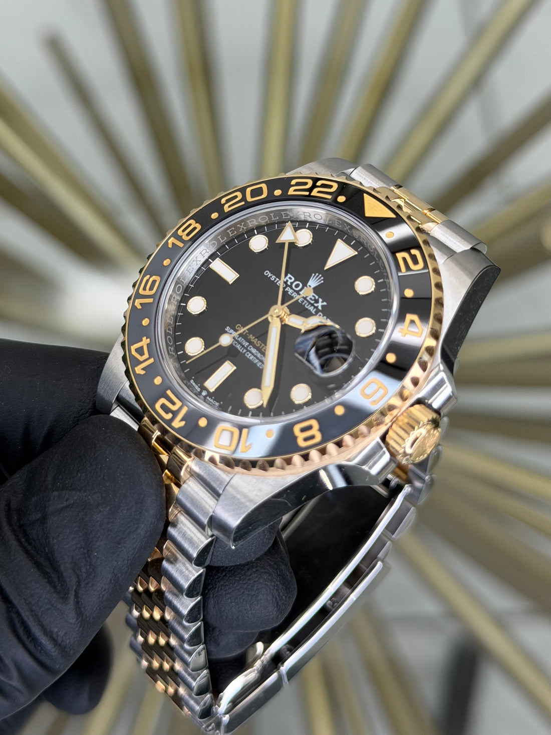 Rolex GMT-Master II Black Dial on Jubilee 126713GRNR 2026 Complete