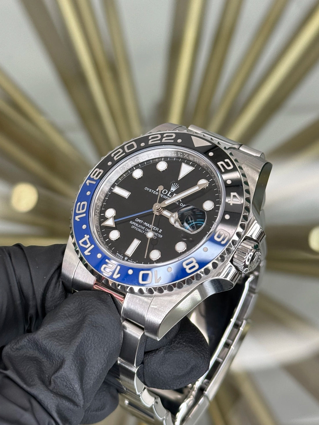 Rolex GMT-Master II Batman Black Dial on Oyster 126710BLNR 2024 Complete