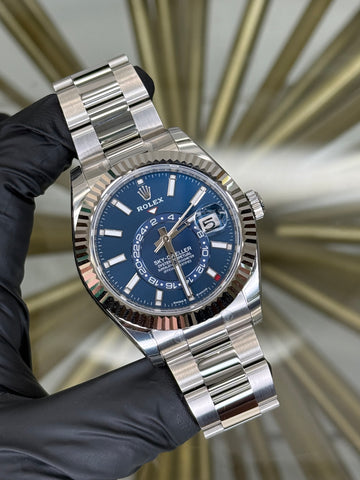 Rolex SkyDweller Blue Index Dial on Jubilee 336934 2026 Complete
