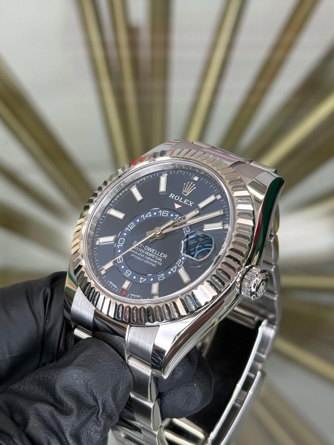 Rolex SkyDweller Blue Dial on Oyster 326934 2019 Complete