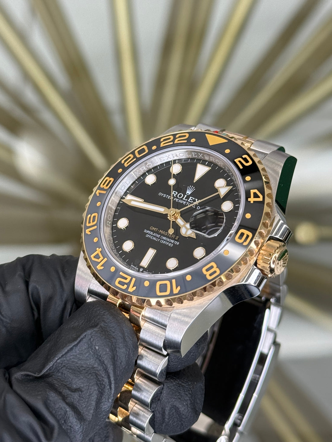 Rolex GMT-Master II Black Dial on Jubilee 126713GRNR 2026 Card