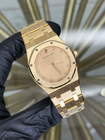 Audemars Piguet Royal Oak Champagne Diamonds Dial on Bracelet 56303BA