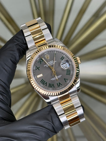 Rolex Datejust 41 Wimbledon Dial on Oyster 126333 2020 Complete