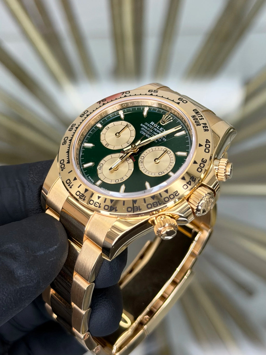 Rolex John Mayer Daytona John Mayer 2.0 Green Dial on Yellow Gold 126508 2026 Complete