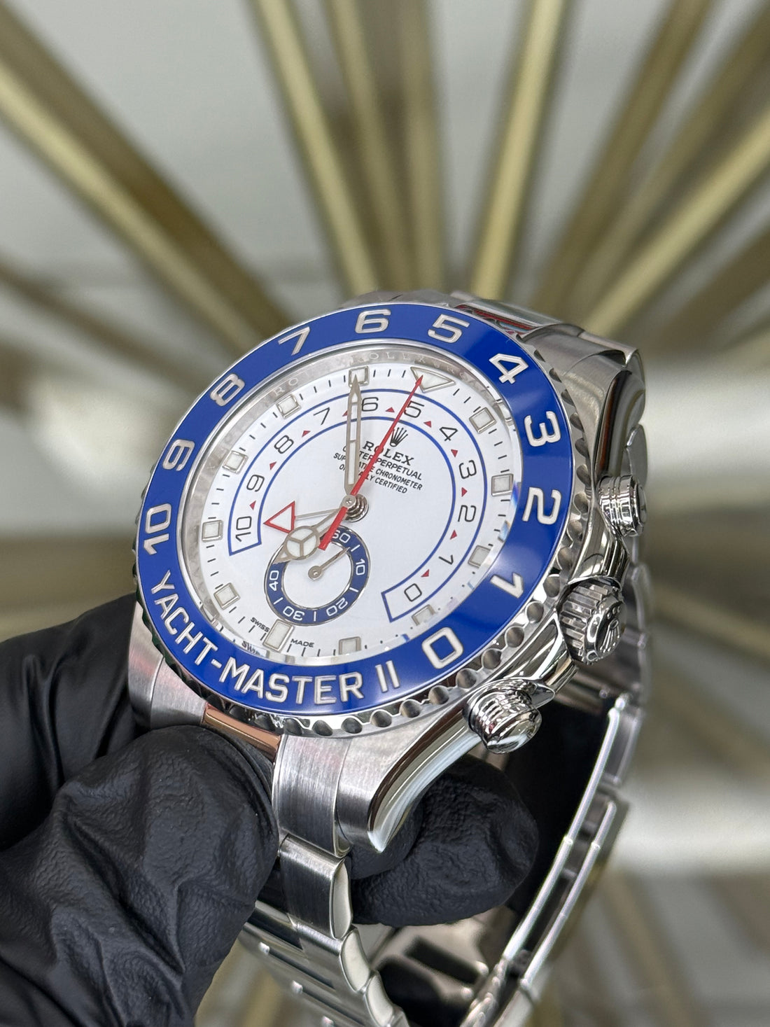 Rolex Yacht-Master II White Dial on Oyster 116680 2019 Card