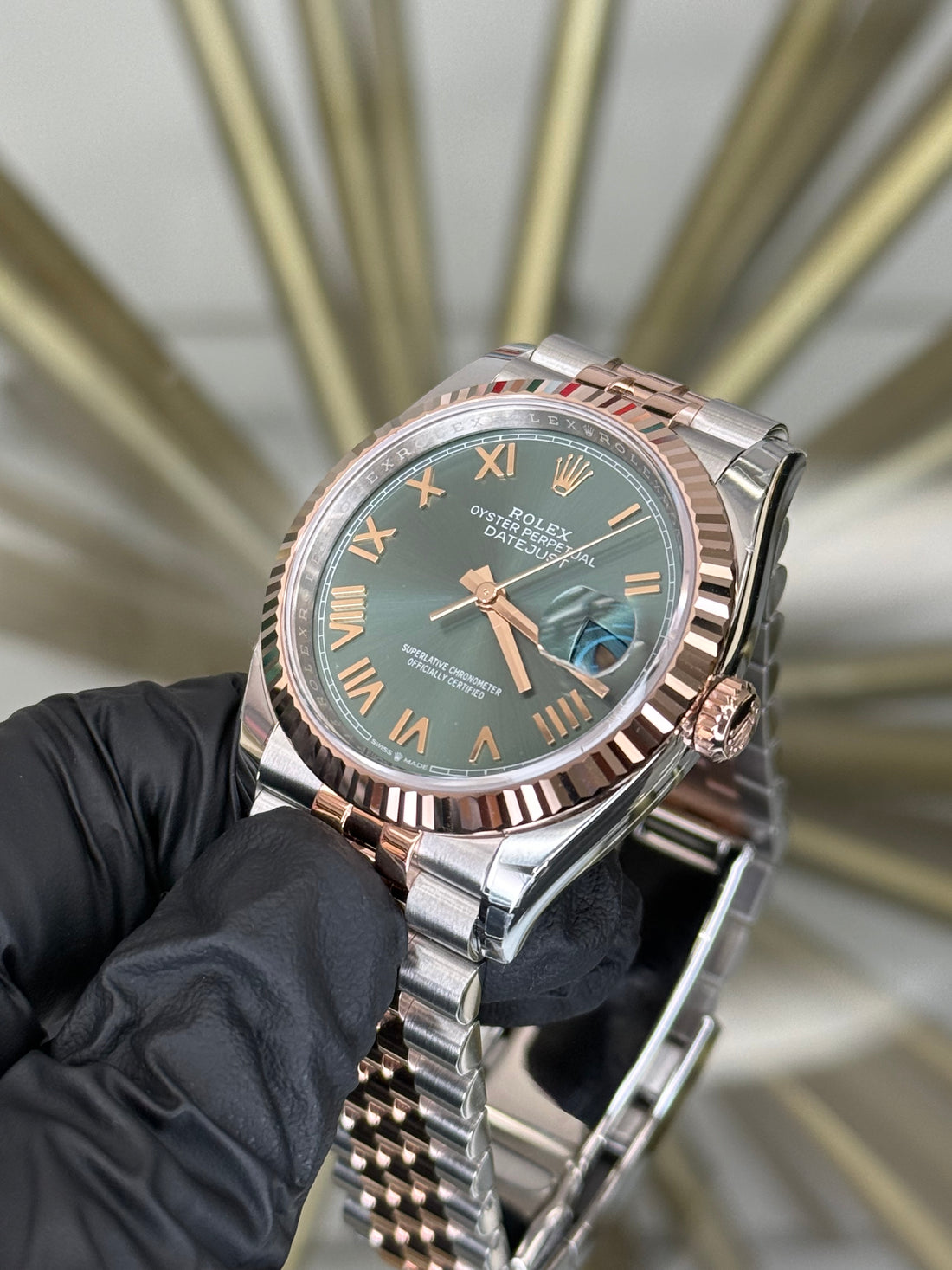 Rolex Datejust 36 Green Roman Dial on Jubilee 126231 2026 Complete
