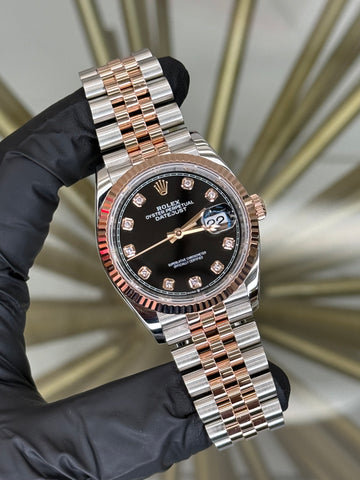 Rolex Datejust 36 Black Diamond Dial on Jubilee 126231 2022 Card