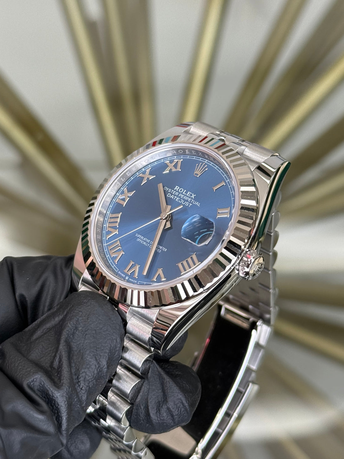 Rolex Datejust 41 Blue Roman Dial on Jubilee 126334 2026 Complete