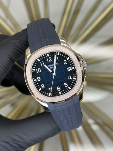 Patek Philippe Aquanaut Blue Dial on Strap 5168G-001 2020 Complete