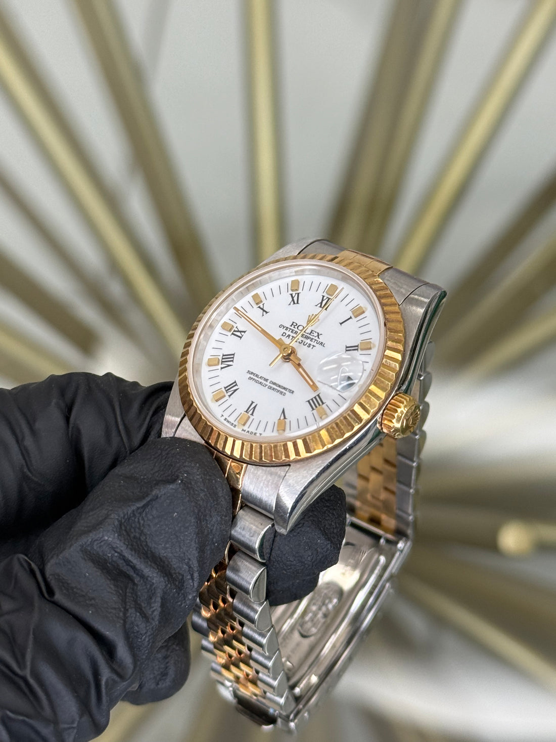 Rolex Datejust 31 White Roman Dial on Jubilee 68273