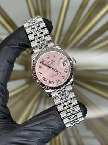 Rolex Datejust 31 Pink Roman Dial on Jubilee 278274 2026 Complete