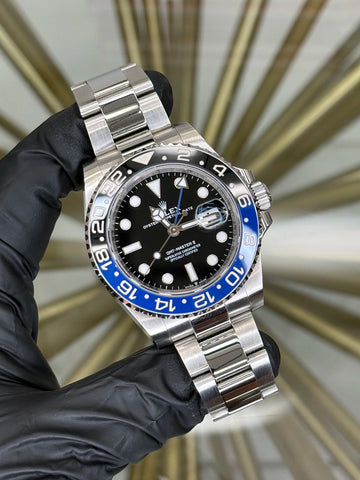 Rolex GMT-Master II Batman Black Dial on Oyster 126710BLNR 2023 Complete