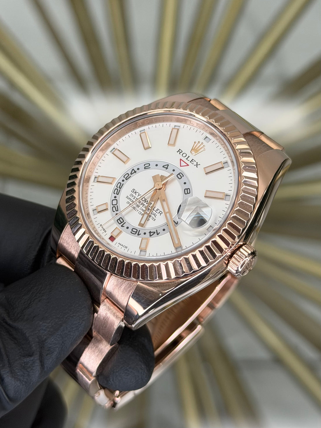 Rolex SkyDweller White Dial on Oyster 326935 2023 Complete