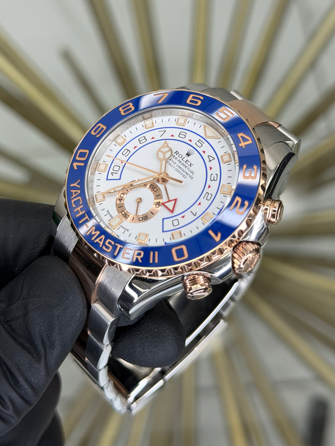 Rolex Yacht-Master II White Dial on Oyster 116681 2023 Card