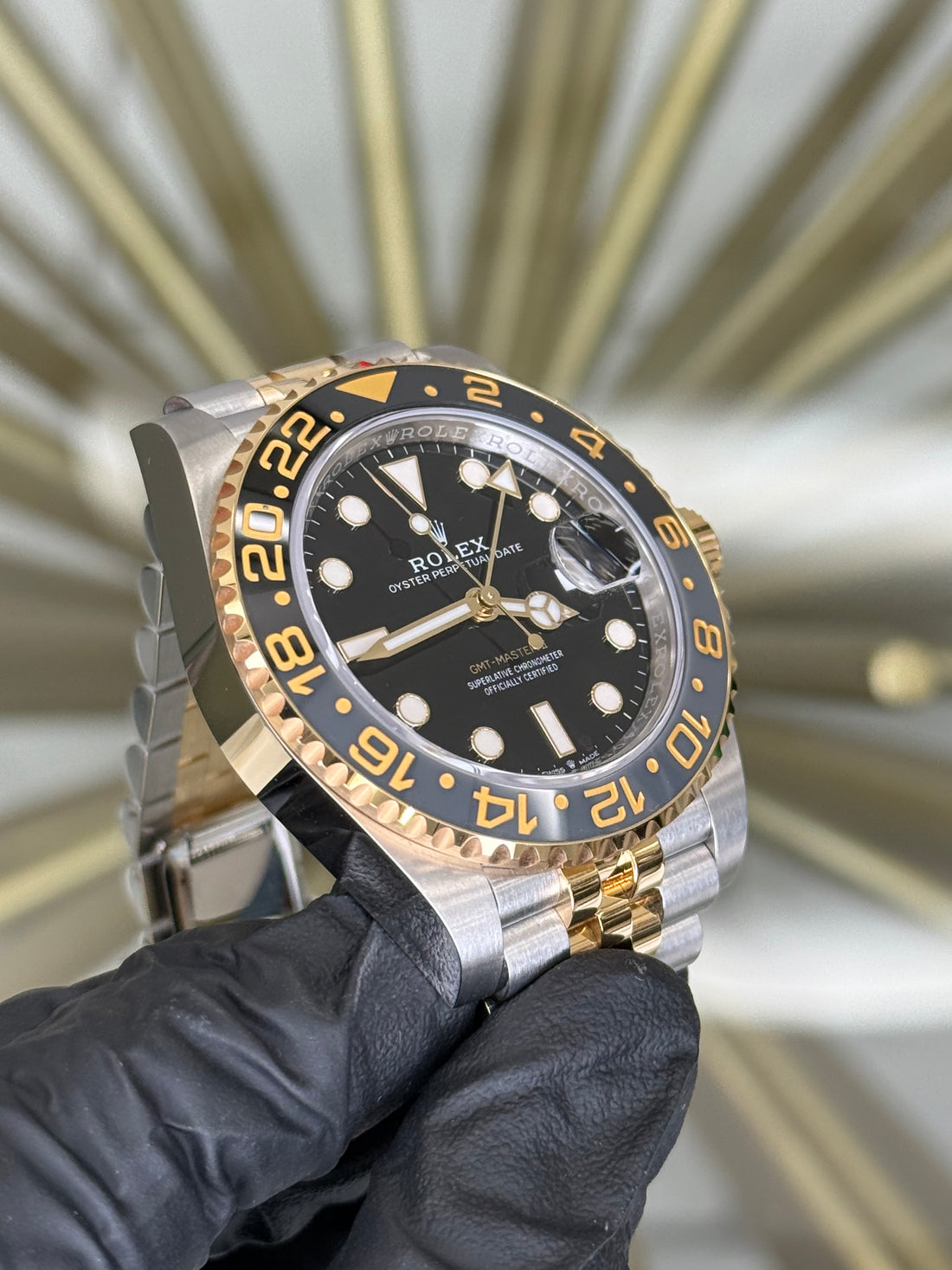 Rolex GMT-Master II Bumblebee Dial on Jubilee 126713GRNR 2025 Complete