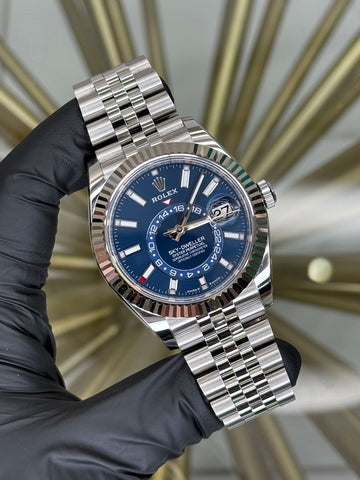 Rolex SkyDweller Blue Index Dial on Jubilee 336934 2025 Complete