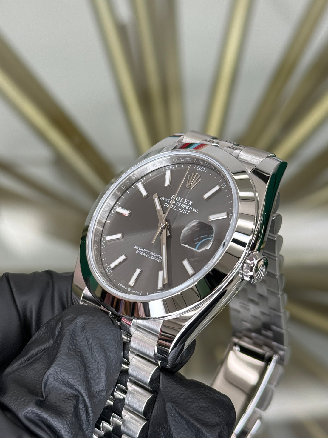 Rolex Datejust 41 Slate Grey Dial on Jubilee 126300 2026 Complete