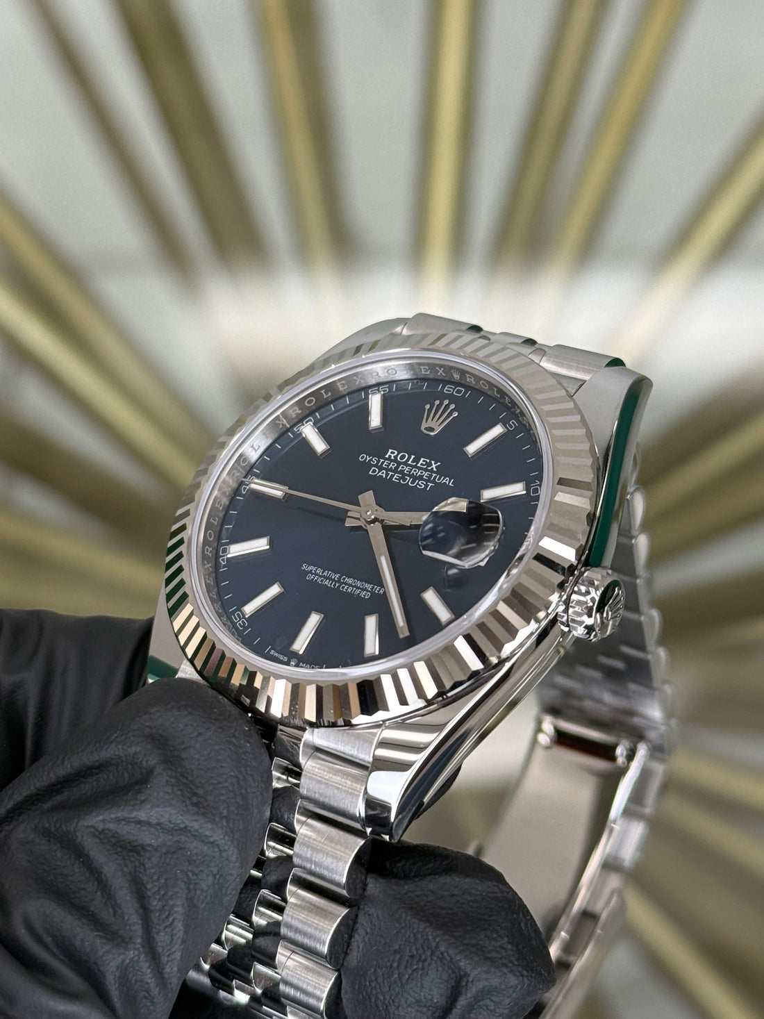 Rolex Datejust 41 Blue Index Dial on Jubilee 126334 2026 Complete