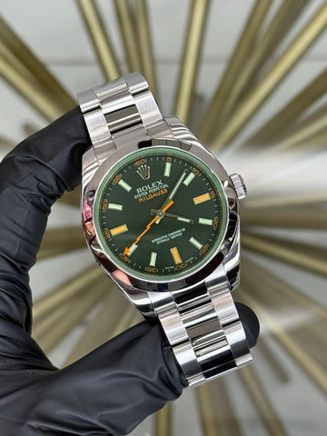 Rolex Milgauss Black Dial on Oyster 116400GV