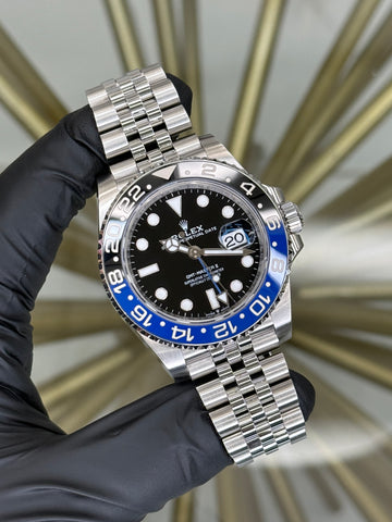 Rolex GMT-Master II Batgirl Black Dial on Jubilee 126710BLNR 2024 Complete