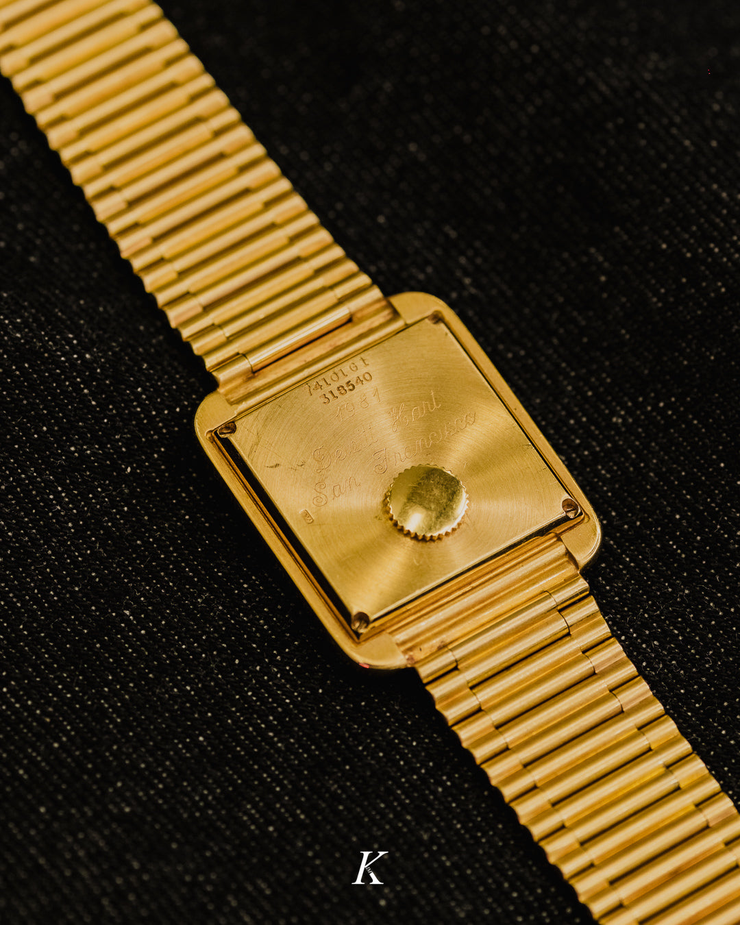 Piaget Protocole Black Onyx Dial on Yellow Gold 74101