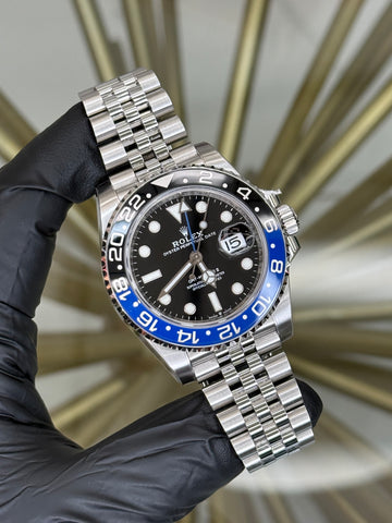Rolex GMT-Master II Batgirl Black Dial on Jubilee 126710BLNR 2021 Complete