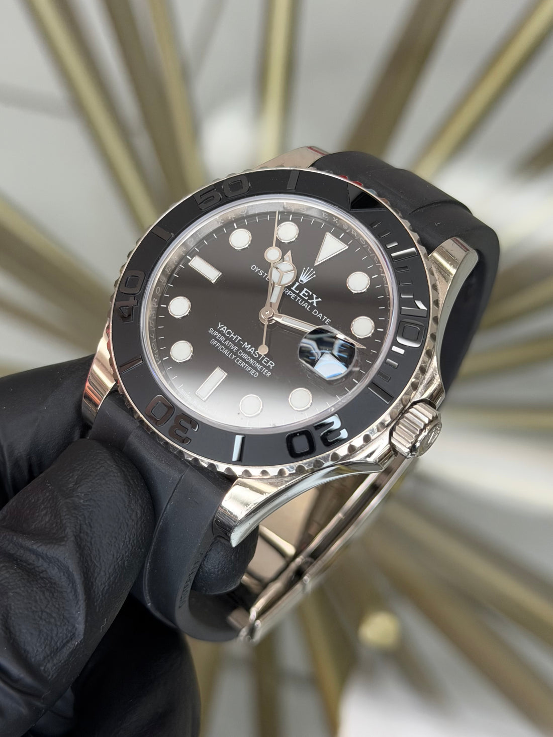 Rolex Yacht-Master 42 Black Dial on Oysterflex 226659 2021 Card