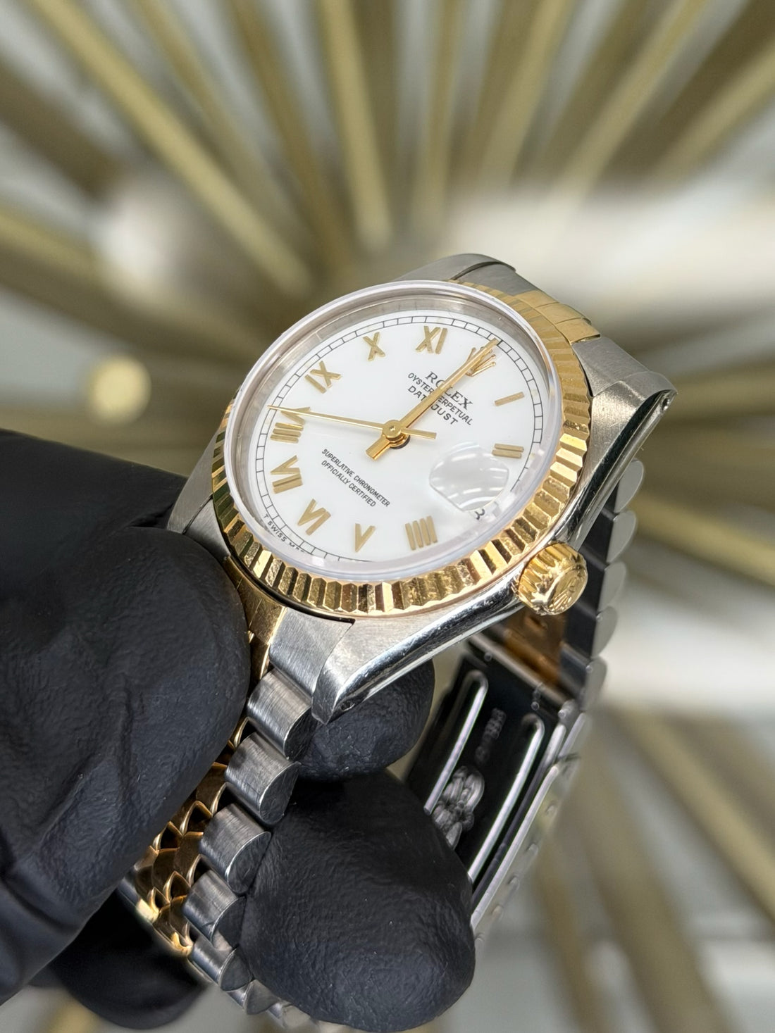 Rolex Datejust 31 White Roman Dial on Jubilee 68273