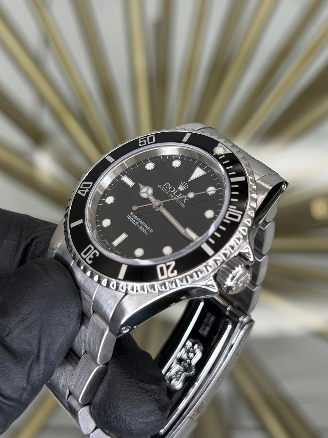 Rolex Submariner No Date Black Dial on Oyster 14060