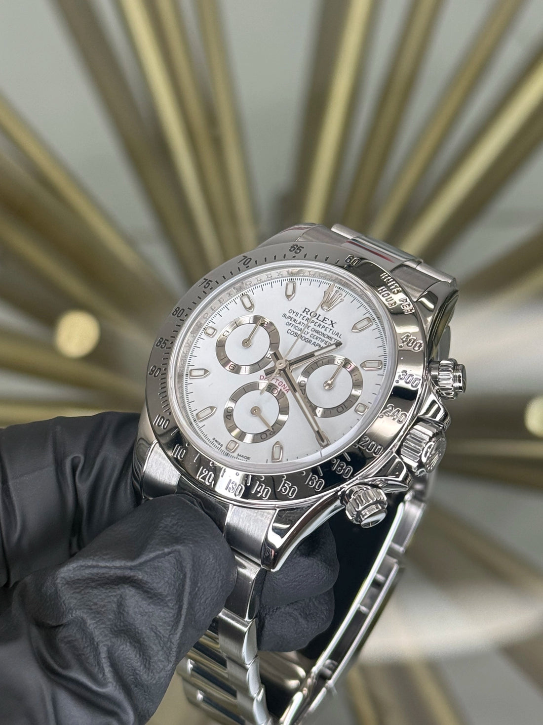 Rolex Daytona White APH Dial on Oyster 116520 2020 Card