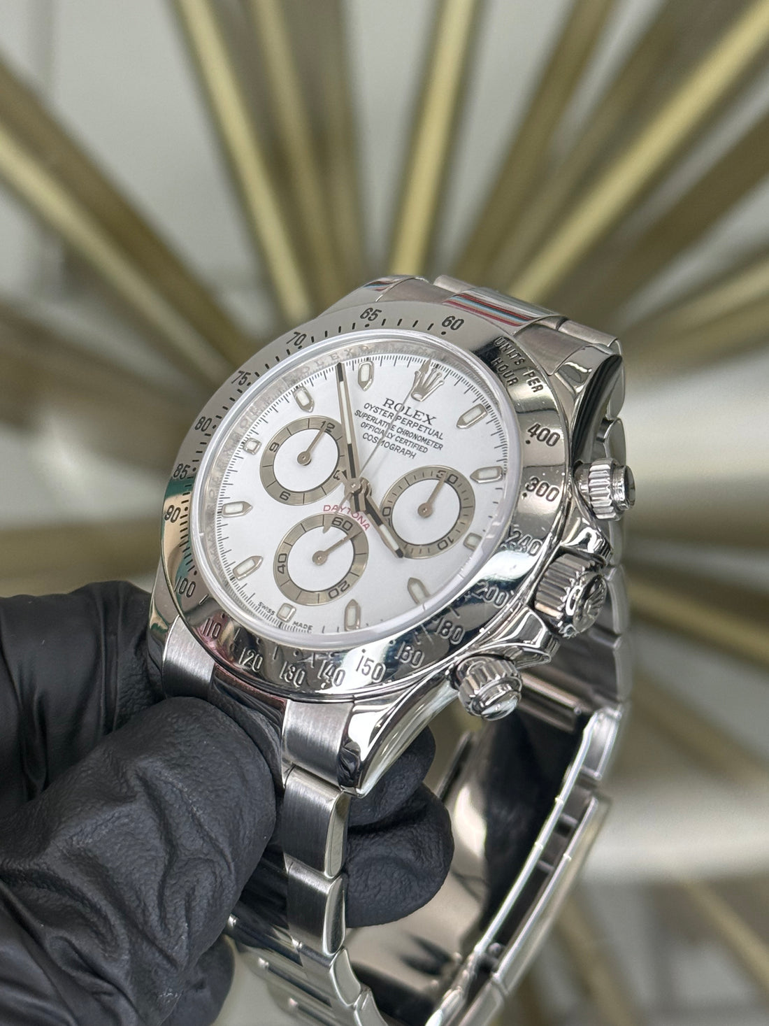 Rolex Daytona White Dial on Oyster 116520 2011 Complete
