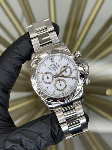 Rolex Daytona White Dial on Oyster 116520