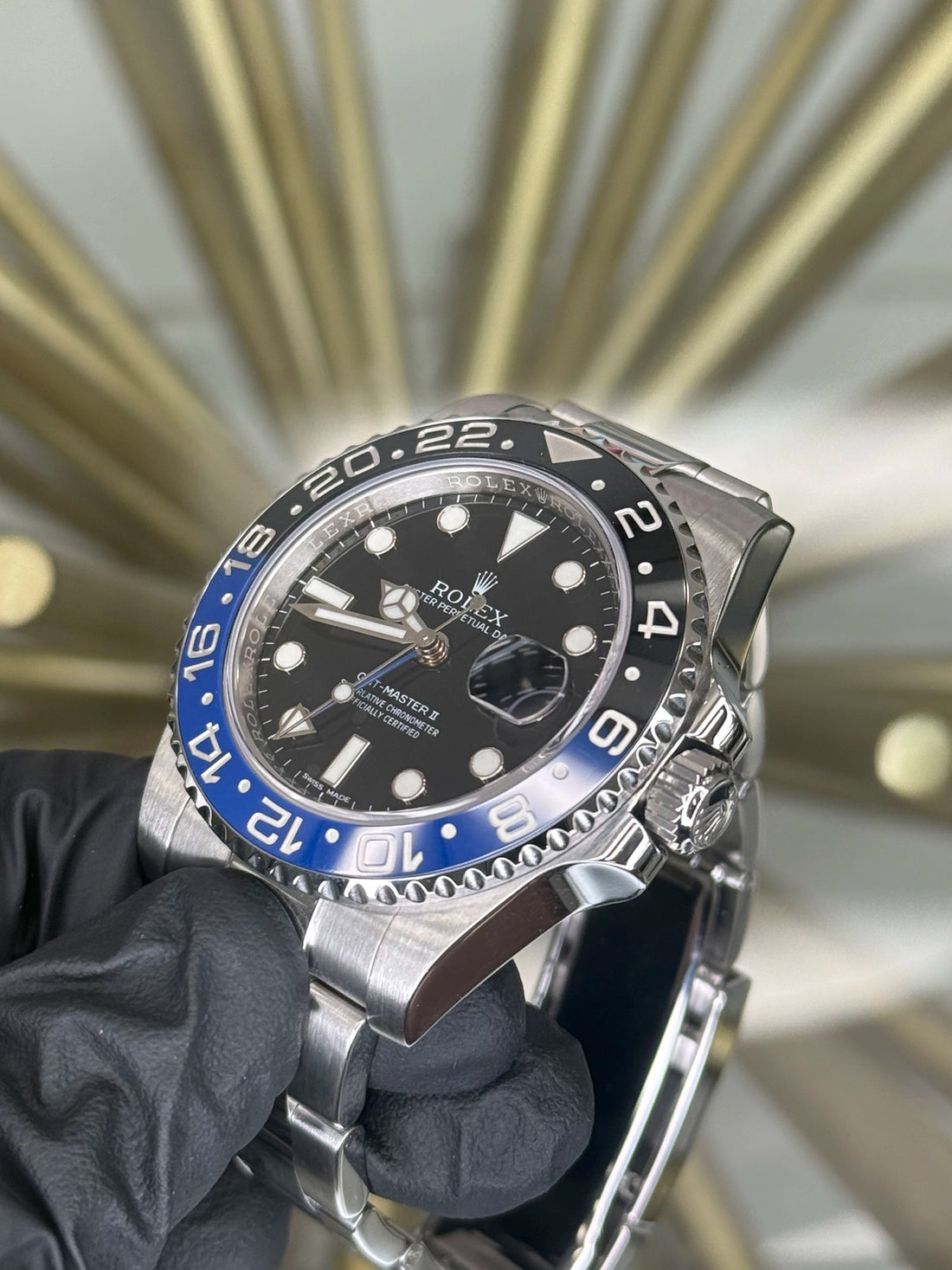 Rolex GMT-Master II 'Batman' Black Dial on Oyster 116710BLNR 2014 Complete