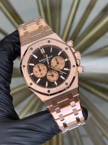 Audemars Piguet Royal Oak Chronograph Chocolate Dial on Bracelet 26331OR.OO.1220OR.01 2019 Complete